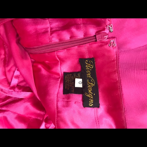 ❤️❤️❤️❤️New item Riva Designs fuchsia classy dress size 0 - Picture 4 of 7